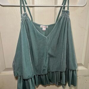 Xhilaration Cami Babydoll Velvet Top